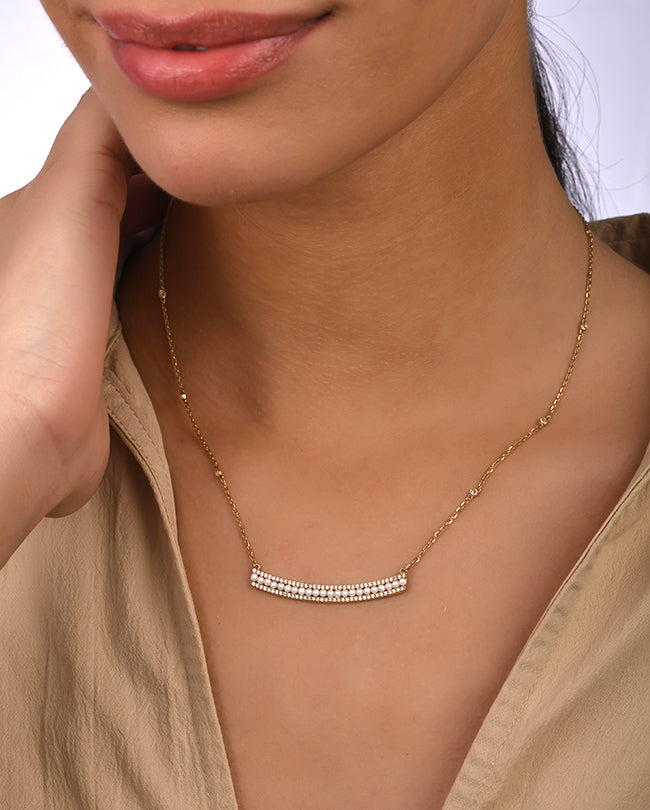 Pearl and Diamond necklace
